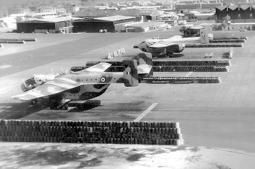 RAF Beverleys in Revetments Aden.jpg