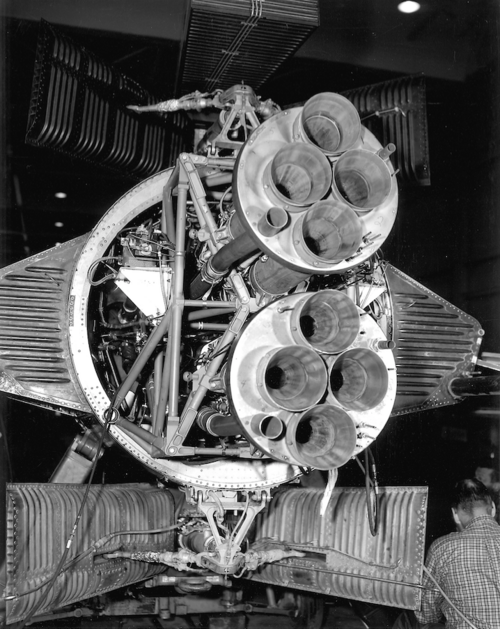 Two Reaction Motors Division XLR11-RM-13 four-chamber rocket engines installed on an X-15. The...png