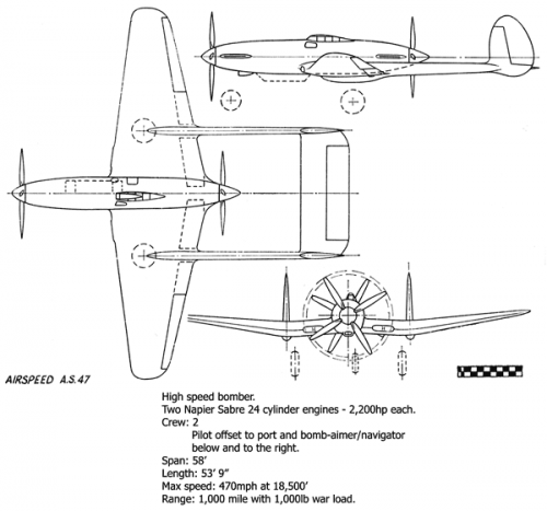 Airspeed AS-42 twin engined fighter ! | Secret Projects Forum