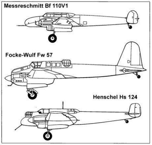 Bf110V1. FW57. Hs124V1.jpg