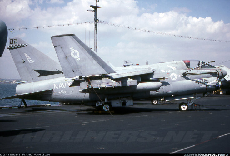 A-7E USS Eisenhower CVN-69 July 2 1988.jpg