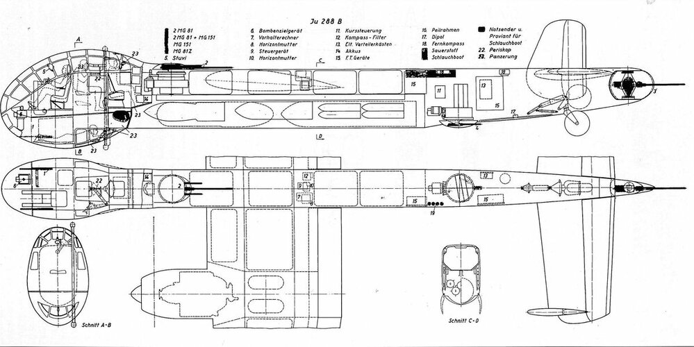 Cross-sectional details of the Ju288B early plan with Jumo 222.jpg