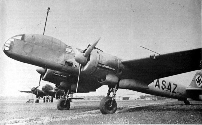 The second prototype of the Junkers Ju-88 (complete with civil registration) seen after a conv...jpg