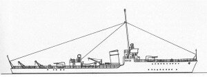 Netherlands Subchasers Project  E-F ,Draak classe zeedieren klasse  1939 208ftX20ft.jpg