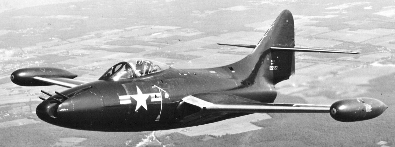 F9F-3_Panther_with_Emerson_turret_in_flight_in_early_1950s.jpg