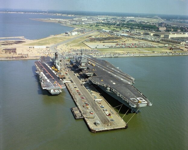 HMS Ark Royal & USS Nimitz Norfolk 8-1978 02.jpg