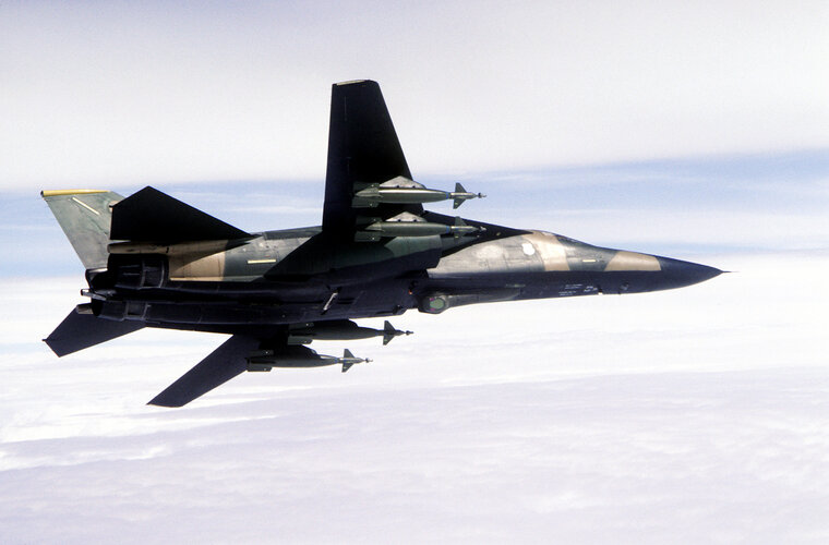 493 TFS F-111F with ANAVQ-26 Pave Tack over Loch Ness (UK).JPEG