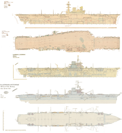 HMS Victorious 1958 vs 1937 2px=1ft v2.png