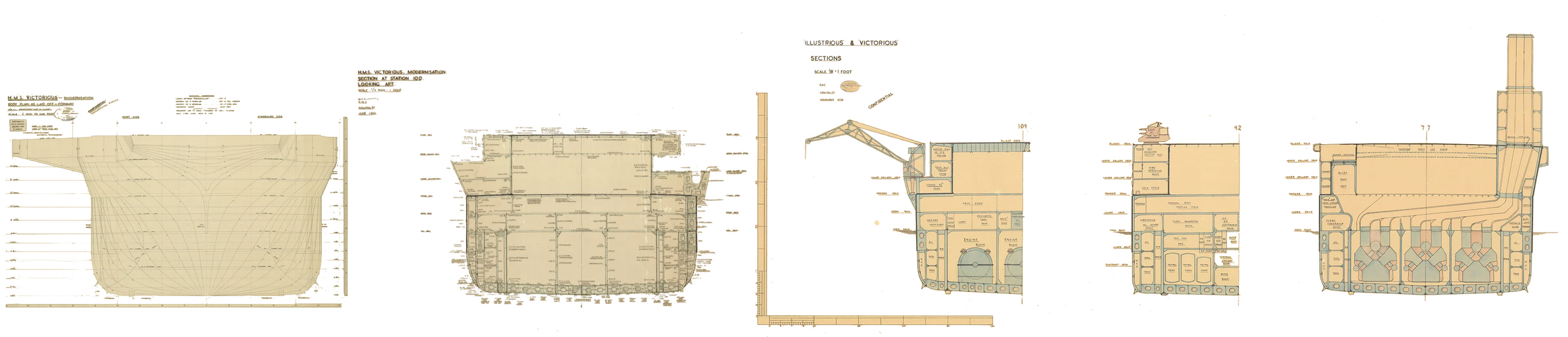 HMS Victorious 1958 vs 1937 sections 5px=1ft.png