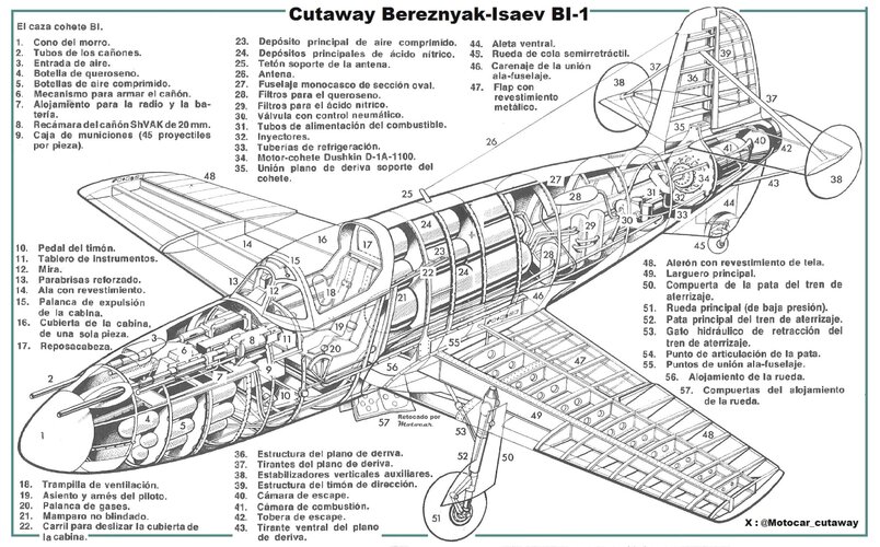 Cutaway Bereznyak-Isaev BI-1 Rocket.jpg