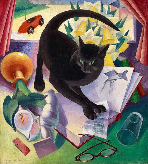 Parker, Agnes Miller, British (1895–1980) The Uncivilised Cat (1930).jpg