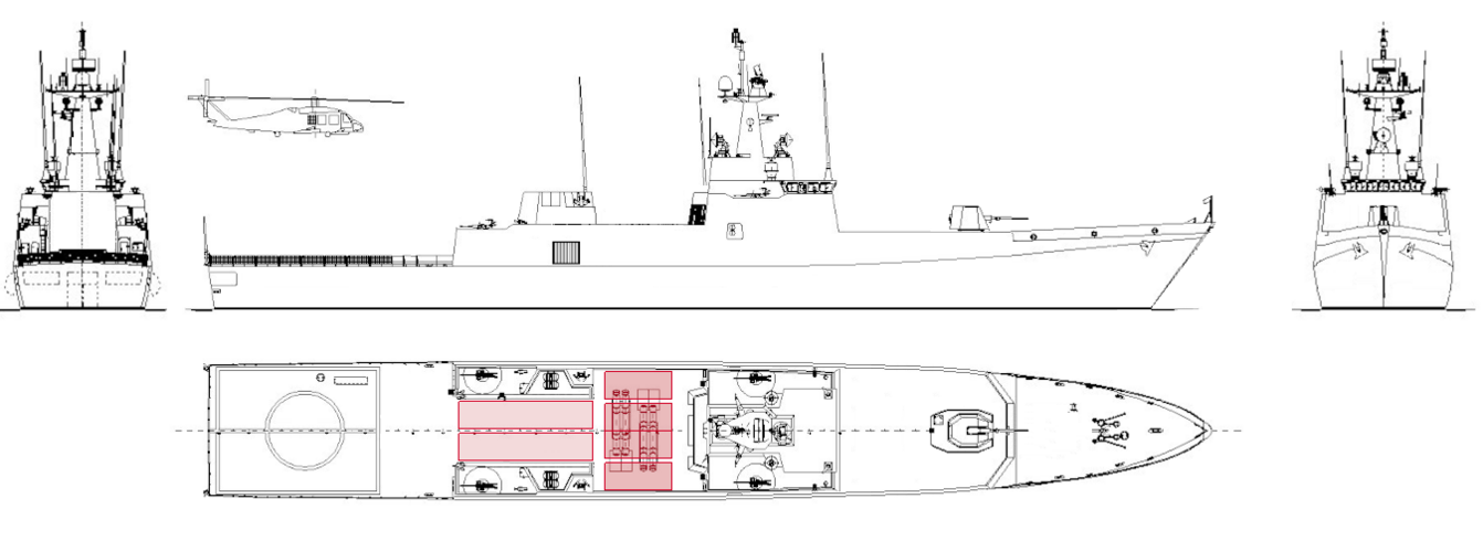 Vosper corvette  mod 10px=1m.png